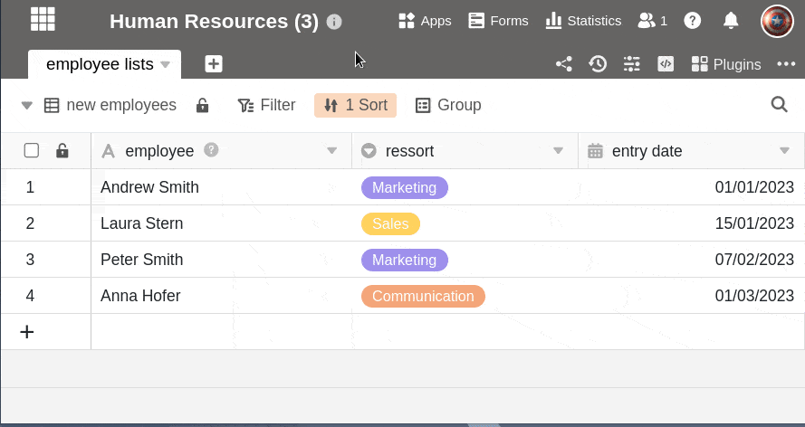 Importing a table from another base