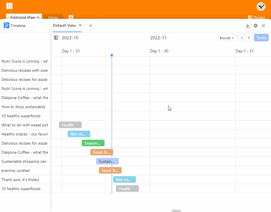 Timeline Plugin Guide SeaTable