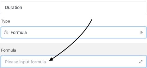 Saisir la formule dans la zone de texte prévue à cet effet