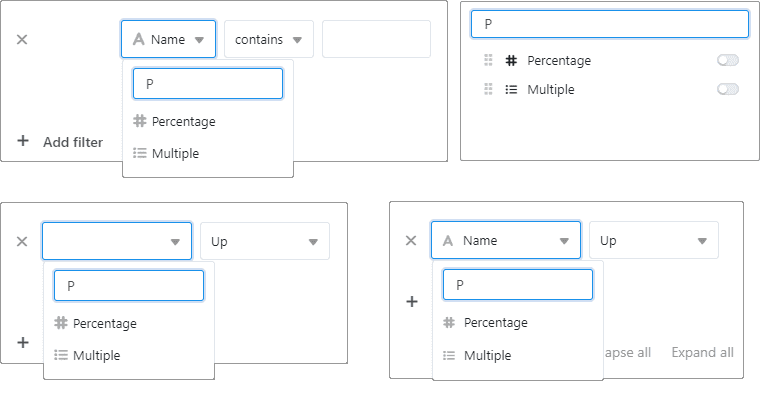 SeaTable 3.4 - Filters in view settings