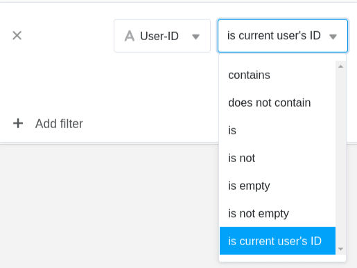 Beispiel-Filter nach User-ID