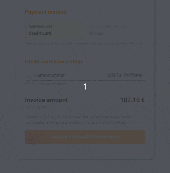Payment with 3D Secure