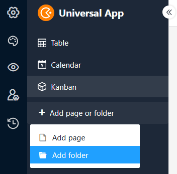 Add folder to universal app