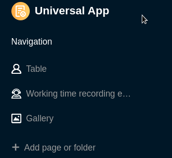 Mover páginas de una aplicación universal mediante arrastrar y soltar