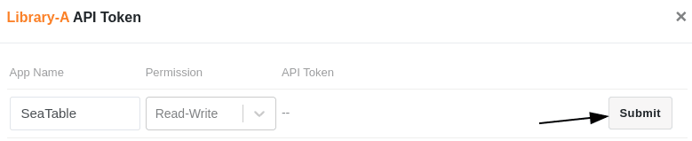 Erstellung des API Tokens