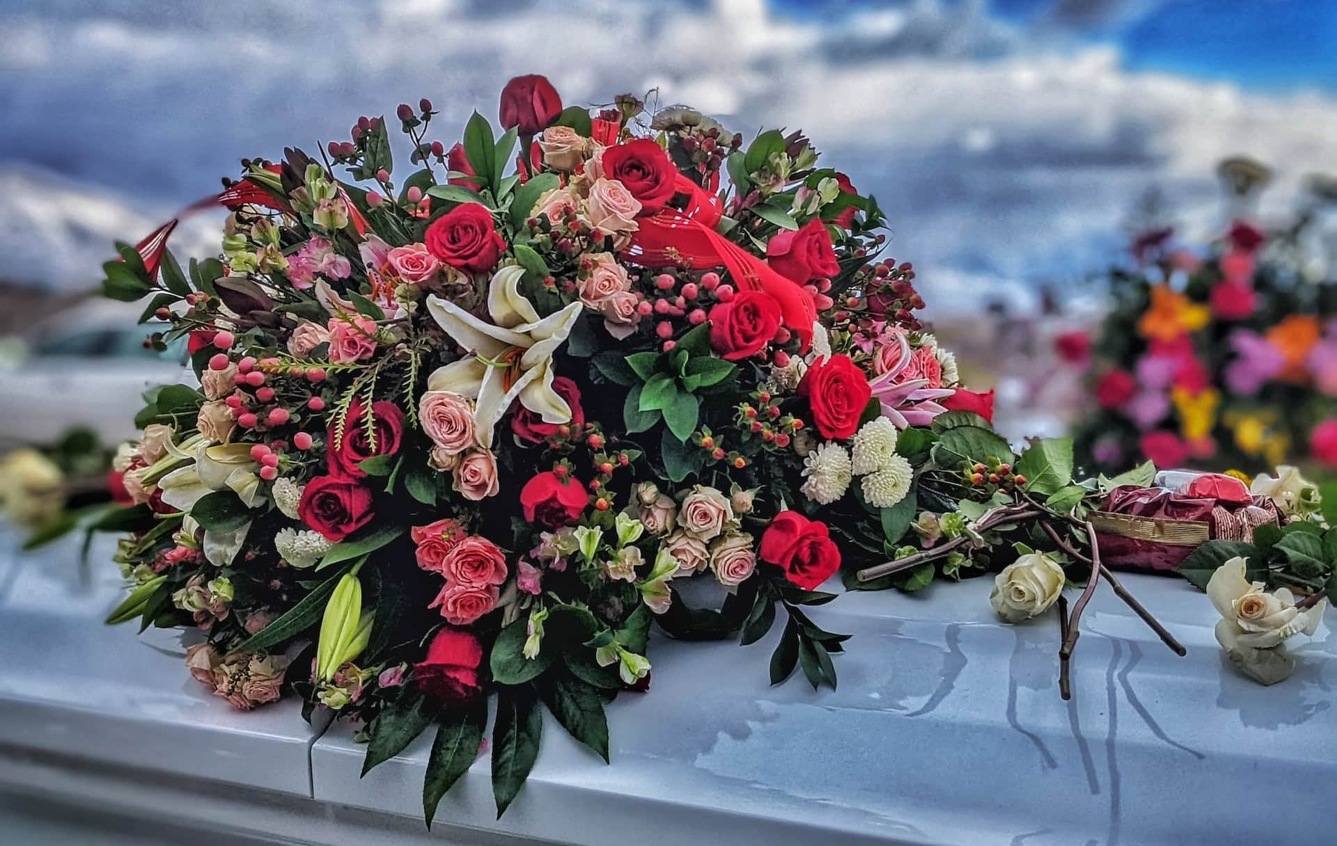 Arranjos florais para o funeral