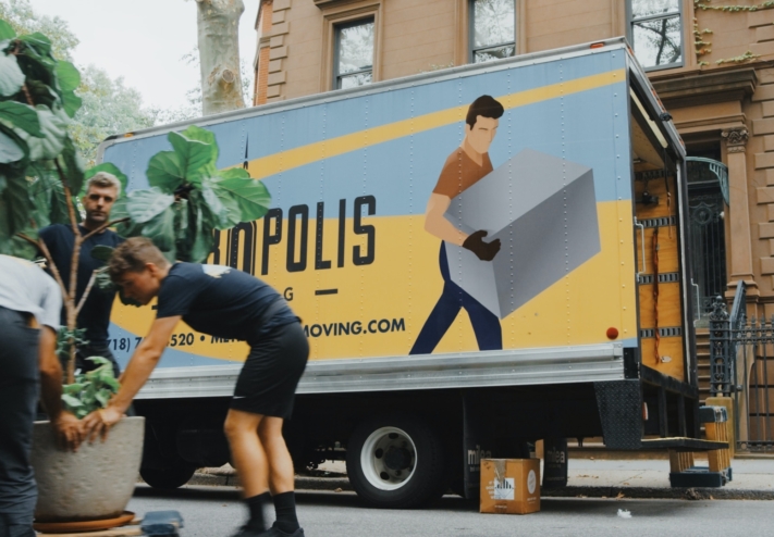 Hiring a moving company will save you a lot of work.