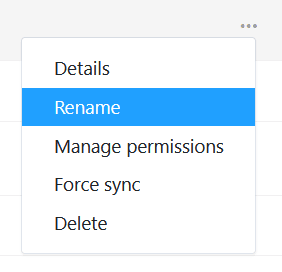 Rename common dataset option