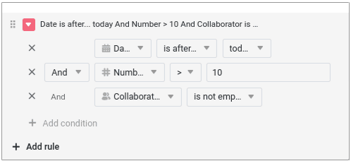 Improved conditional formatting in SeaTable 5.2